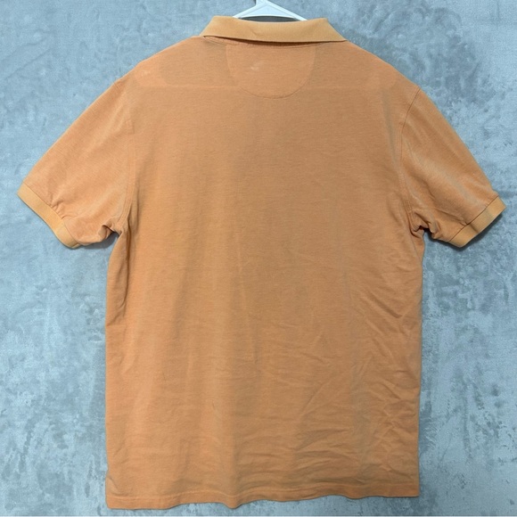 Peter Millar Crown Soft Polo Shirt Men's Large Orange Short Sleeve Classic - Picture 2 of 8